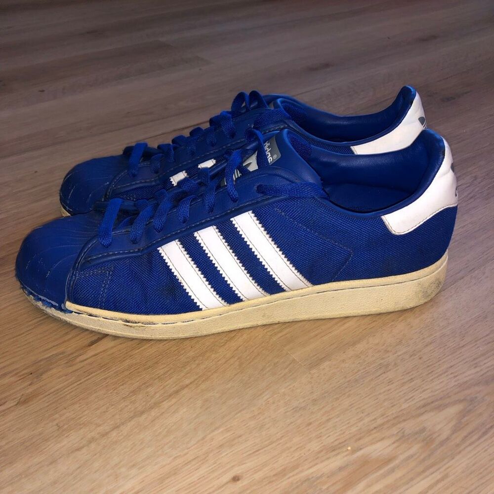ADIDAS SUPERSTAR HARD SHELL TOE ROYAL BLUE ORIGINALS VINTAGE 2009 MENS SIZE 9.5